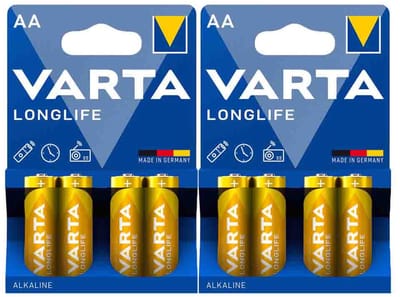 Varta Longlife AA Blister - 2 x 4 stuks - Voordeelverpakking