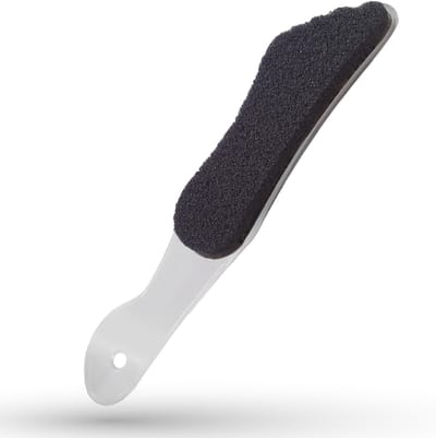 Voetvijl - Voetverzorging - Zachte Huid - Ergonomisch Handvat - 8x5x0.7cm - Transparant Zwart