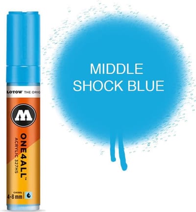 Molotow - One4All 4-8mm Marker Shock Blue Middle