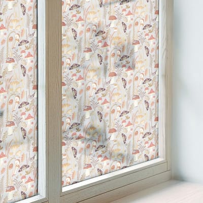Coloray Privacy Folie Raam - Bospatroon Anti inkijk Folie - 50x116 cm - Zwart Privacy Folie Raam - Raamfolie Tegen inkijk Glas in Lood - Voor de slaapkamer, hal en woonkamer - Raamfolie Zonwering