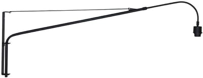 Zwarte Wandlamp Elegant Classy 2574ZW | Draaibaar, kantelbaar, uitschuifbaar | Kunststof & Metaal | Steinhauer | 180 cm snoer met schakelaar