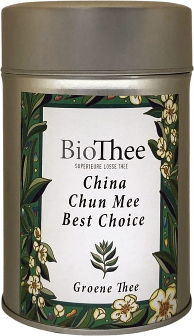 China Chun Mee Best Choice (Bio) 100 gr. premium biologische thee in busje