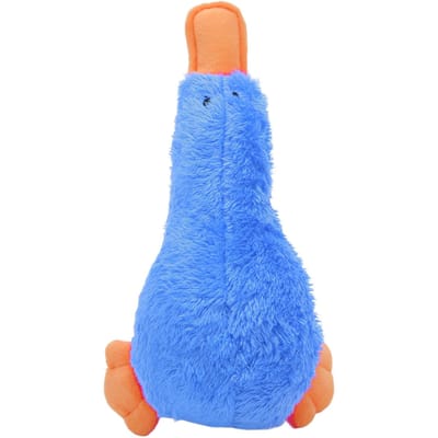 Jouet en peluche couineur pour chien, interactif, amusant, mignon, oiseau, doux, résistant aux morsures, jouet à mâcher pour chiens bleu