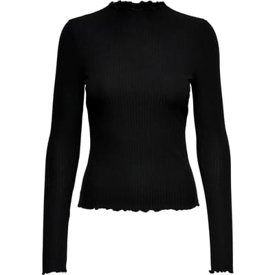 Slim fit shirt met lange mouwen met viscose, model 'EMMA'