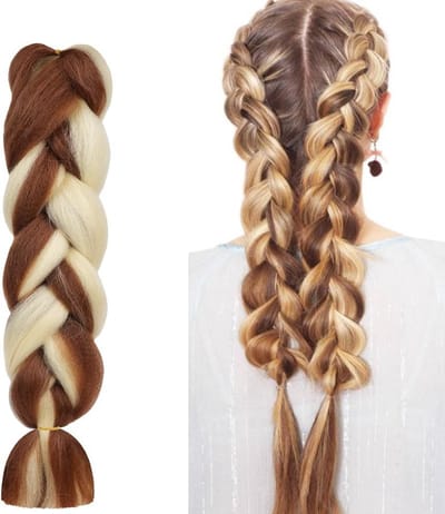 Ombre Jumbo Braid Haarextensions - 3 Stuks Synthetische Vlecht Haar voor Vrouwen, Ideaal voor Twist en Vlechten