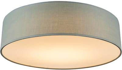 QAZQA drum led - Moderne LED Plafondlamp - 1 lichts - Ø 400 mm - Groen - Woonkamer | Slaapkamer | Keuken