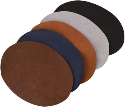 Set van 10 Suede Stoffen Applicaties in 5 Kleuren voor Reparatie van Kleding, Jassen en Tassen