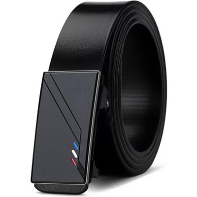 Riem voor Heren Tandeloze Automatische Gesp Koeienhuid Riem High-End Zakelijk Jong en Middelbare Leeftijd Veelzijdige Riem voor Heren 130cm gray
