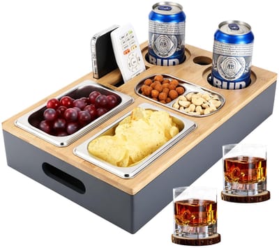 Unyqoos® Multifunctionele Snack- en Opslagbox voor Woonkamer, Slaapkamer, Tuin en Camping