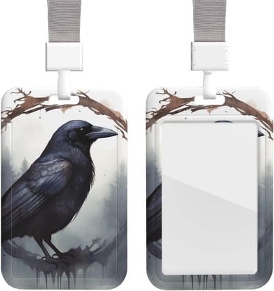 Glijdende Badgehouder - ID-kaarthouder Lanyard - Veilig Kaarten Tonen - Schuifontwerp Geen Opening - 11 x 7 cm - Wit