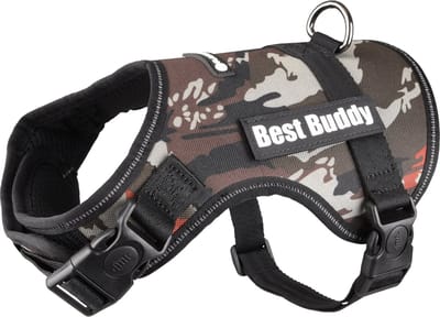 Flamingo Uranus - Harnas Honden - Harnas Best Buddy Uranus Jungle Camouflage S 50-70cm 25mm - 1st - 122794 - 1st