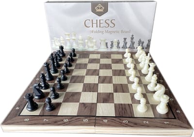 Schaakbord - Chess - magnetisch opvouwbaar bord - schaakspel 30CM