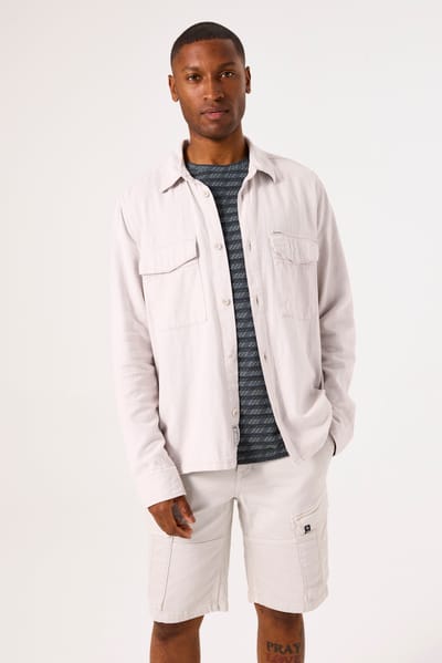Garcia Overhemd Overshirt D51101 2540 Ash Grey Mannen Maat - L