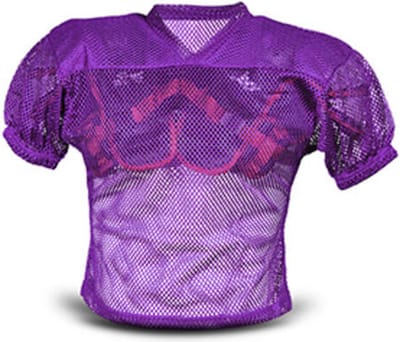 All Star FBJ2A Adult Porthole Mesh w/Double PM Yo S/M Purple Football Jersey voor Sport American Football