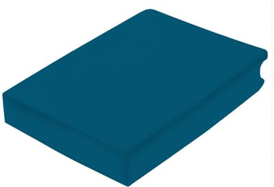 Princess Line Luxe Flanel Hoeslaken 1-Persoons - 90x200 cm - Extra Zacht & Warm - 100% Katoen - Petrol - Strijkvrij - Rondom Elastiek - Hoekhoogte 28 cm