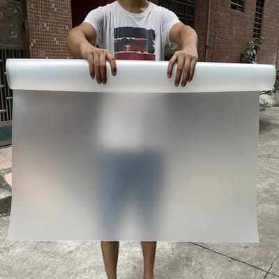 Balkonscherm - Privacyhoes - Buitenruimte beschermen - Mat acryl weerbestendig - 100 x 1500 cm - Transparant