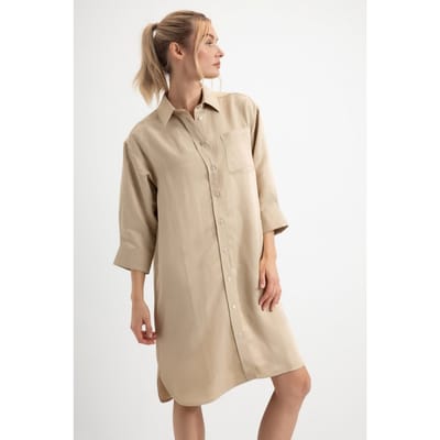 Josephine & Co Daantje Dress Light Khaki Size: 46 | Shirt Dresses Outlet | Dames | Beige