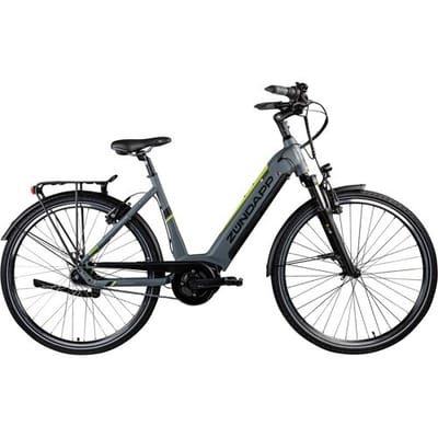 ZÜNDAPP Elektrische fiets City X600 (Grijs/geel)
