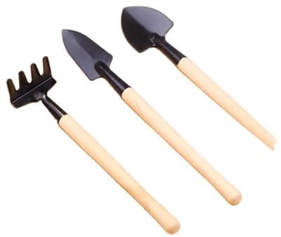 Go Go Gadget - Mini Tuin Gereedschap - 1 set van 3 stuks - Bonsaiboom - Kamerplant - Miniatuur tuin gereedschap