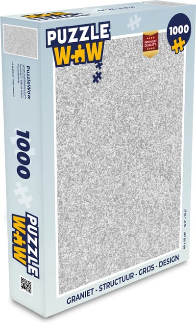 Puzzel Graniet - Structuur - Grijs - Design - Legpuzzel - Puzzel 1000 stukjes volwassenen
