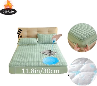 Nivard Waterdicht Hoeslaken - Beddengoed - Fitted Sheet - Bed - Lichtgroen 200x220