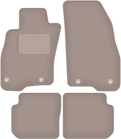 Beige veloursmatten voor: Fiat Punto 12' hatchback (2012-2018)