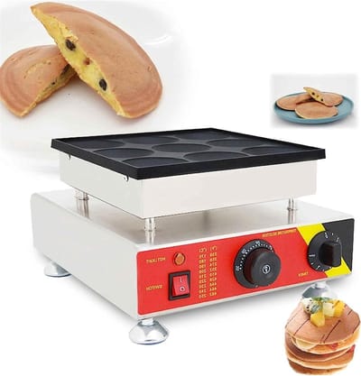 Mini Pannenkoek Maker - Apparaat 25 Gaten - Kleine Gebakjes Maken - Elektrisch Verwarmd - Compact Formaat - Zilverkleurig