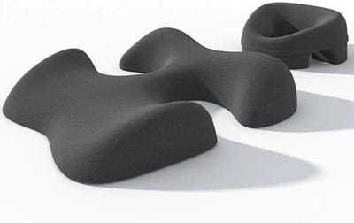 Ergonomisch borstkussen en gezichtswiegkussen set, traagschuim buiksteun voor optimale ondersteuning in bed, spa of thuis