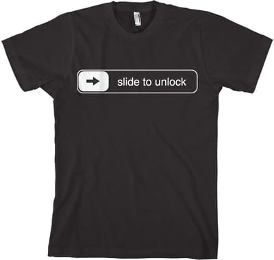 GEEK - T-Shirt Slide to Unlock (M)