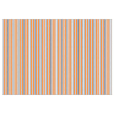vidaXL - Vervangingsdoek - voor - zonnescherm - Blauw - en - Oranje - 350 - x - 250 - cm