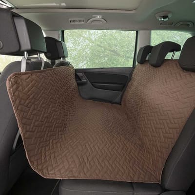 Belmarti® Honden Autodeken 130x150 cm - Bruin - Waterproof beschermhoes - past in vrijwel elke auto - Eenvoudig te bevestigen - Premium kwaliteit hondendeken