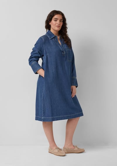 s.Oliver - female - Denim jurk met steekzakken