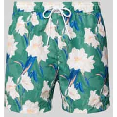 Zwembroek met all-over motief model 'IRIS'