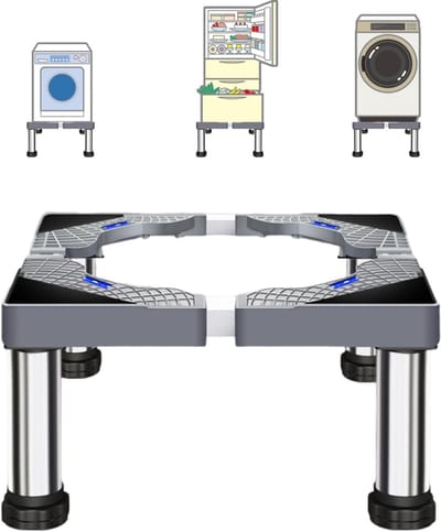 NBAP® Wasmachine Verhoger - Ombouw - Kast - Grijs en Zilver