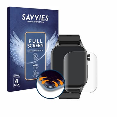Savvies - Screenprotector voor Knauermann Pro 3 2024 (rechthoekig) - Folie Beschermfolie transparant volledig dekking 4 Stuks