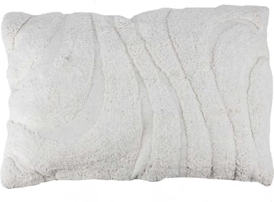 HomeBound by KY | Sierkussen Fluffy organic cream rechthoek | 40x60cm | kussen organisch cream rechthoek pluizig