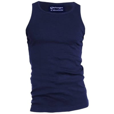 Garage 401 - Singlet Semi Bodyfit ronde hals navy XXL 100% katoen 1x1 rib