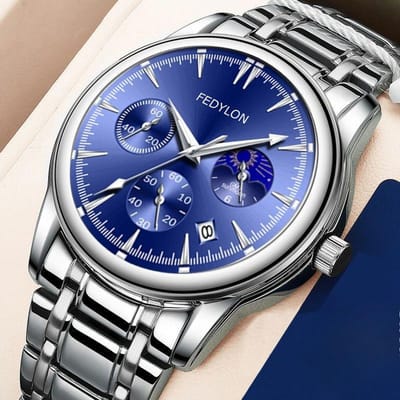 Montres pour hommes haut de gamme entièrement automatiques, non mécaniques, marque de montres à ceinture en acier, affaires, étanches, à quartz minimum gray