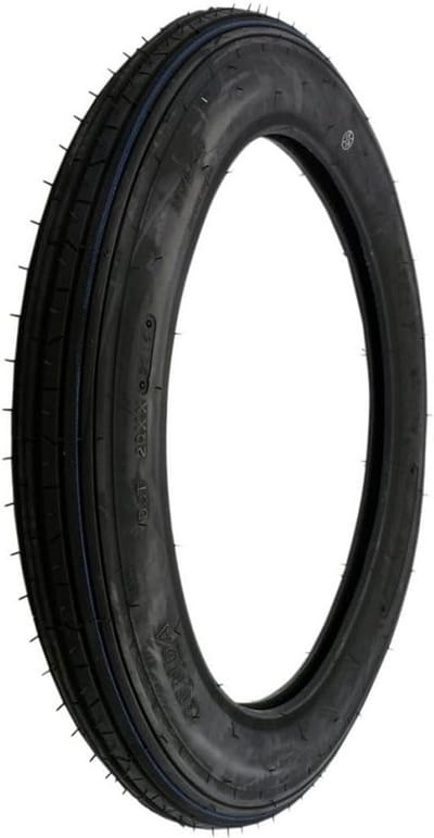 Motorband 2.75-17 Zwart met Straatprofiel - Stevige 4PR Binnenband