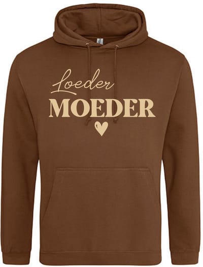 Moederdag trui - Hoodie voor Mama - Loeder Moeder - Leuk cadeau Moederdag - Maat S