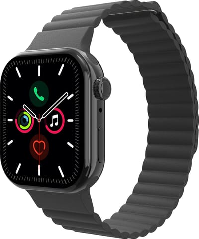 Cazy horlogebandje geschikt voor Apple Watch Bandje (Magfit) - Smartwatchbandjes - Universeel bandje geschikt voor Apple 38/40/41/42 mm - Zwart