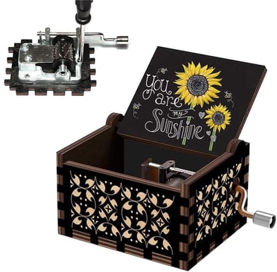 DOWO® Muziekdoosje You are my sunshine - Cadeau voor moeder, vrouw, vriendin