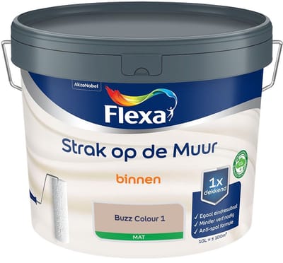 Flexa - Strak Op De Muur Binnen Mat - Buzz Colour 1 - Mengverf - 10 L