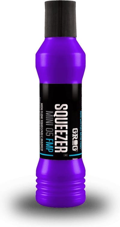 Grog Squeezer FMP Mini Verfstift - Schrijfbreedte 5 mm - Paars - Permanente Stift - Goldrake Purple