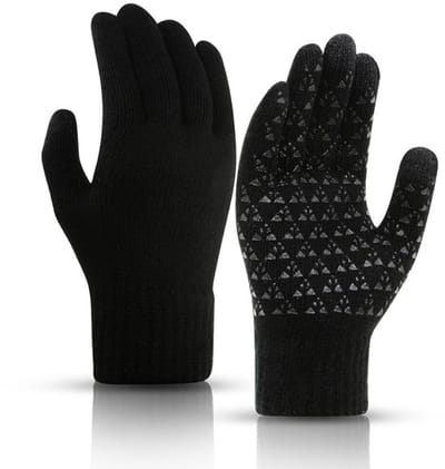 Winterhandschoenen met Touchscreen - Zachte Binnenvoering - Antislip - Zwart - Duurzaam - Perfect voor Buitenactiviteiten - Handschoenen