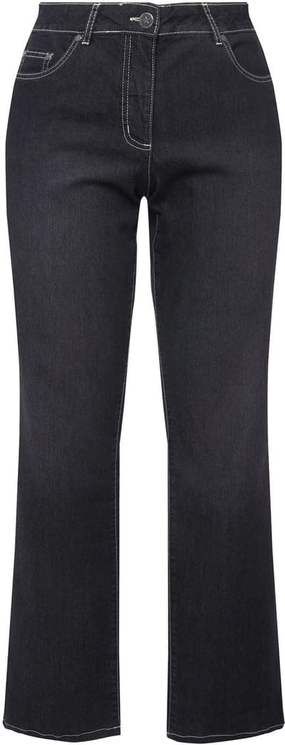 Angel of Style - Dames - Jeans Paula Straight Fit stretchcomfort 5-pocket - Zwart - Maat 22