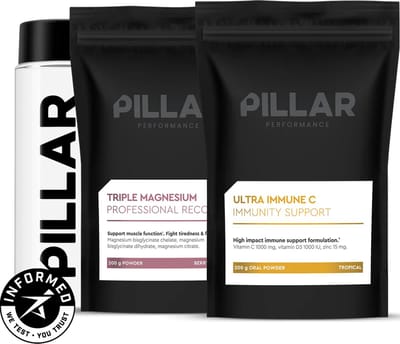 PILLAR Performance Triple Magnesium Berry + Ultra Immune C + Micro Shaker (voordeelpakket)