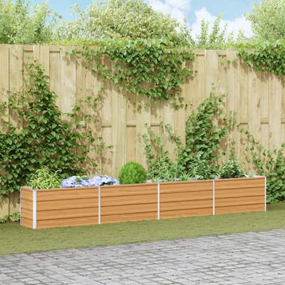 vidaXL - Verhoogde - plantenbak - Lichtbruin - 320 - x - 40 - x - 45 - cm
