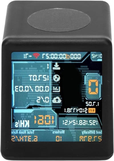 Bitcoin Miner met 1060 KH/s, NMMiner ESP32-D0, Geschikt voor BTC en Dogecoin met Slim Display