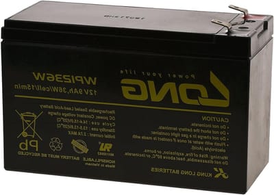 Loodgel Batterij - Oplaadbare Accu - Noodstroom Voorziening - Onderhoudsvrij AGM - 151x65x94mm - Zwart